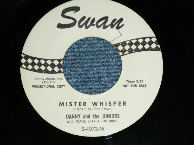 画像: DANNY and The JUNIORS - CHA CHA GO GO  ( Ex++/Ex++ )   / 1961 US ORIGINAL White Label PROMO  Used 7" Single  