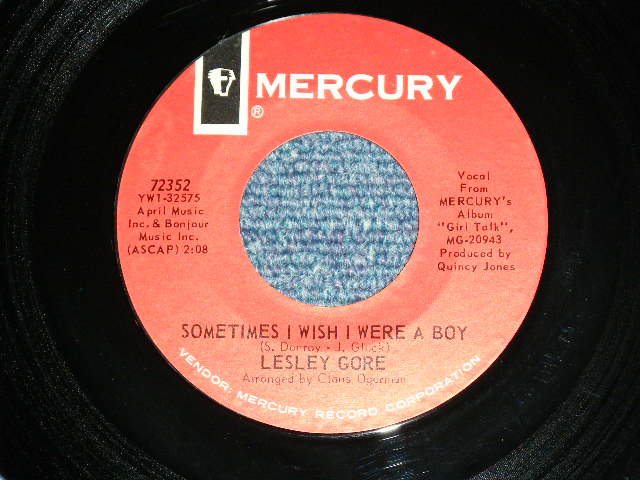 画像: LESLEY GORE  - HEY NOW / 1964 US ORIGINAL  Used 7" inch Single  With PICTURE SLEEVE 
