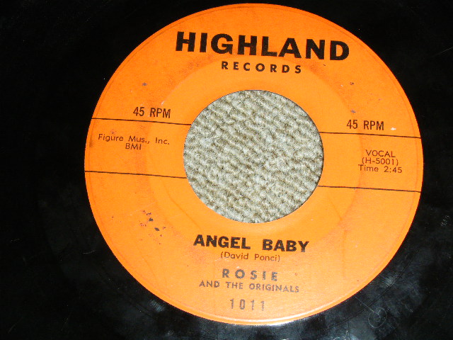 画像1: ROSIE AND The ORIGINALS - ANGEL BABY / GIVE ME LOVE ( Ex++/.Ex++ )   / 1960 US ORIGINAL Used 7" Single  