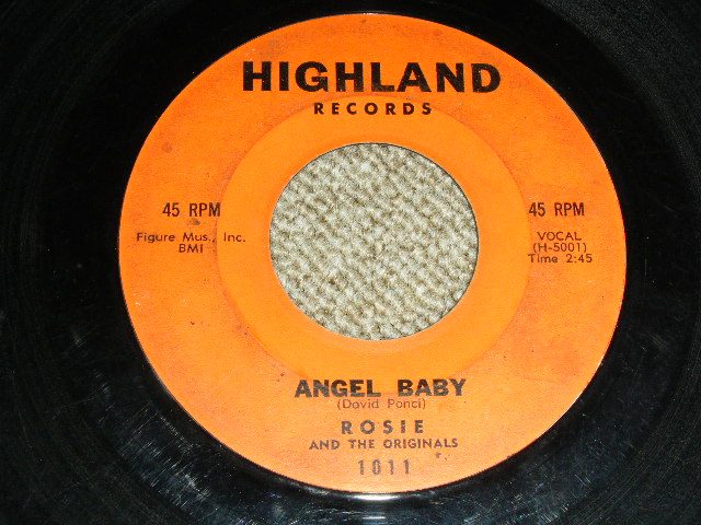 画像1: ROSIE AND The ORIGINALS - ANGEL BABY / GIVE ME LOVE ( VG++/VG++ )   / 1960 US ORIGINAL Used 7" Single  