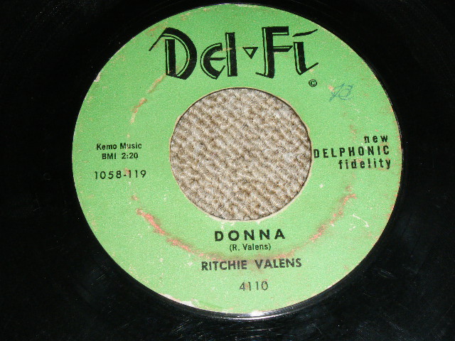 画像: RITCHIE VALENS - LA BAMBA / 1958 US ORIGINAL Green Label 7" Single