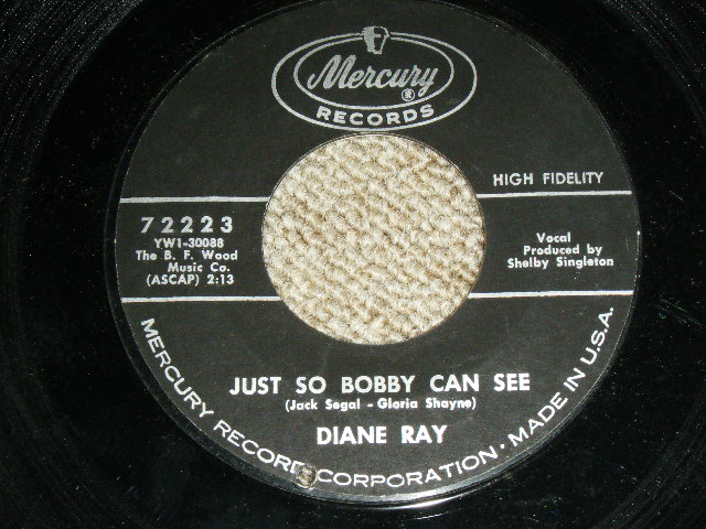 画像: DIANE RAY - SNOW MAN / JUST SO BOBBY CAN SEE  ( Ex+++/Ex+++) / 1963 US ORIGINAL Used  7" Single  