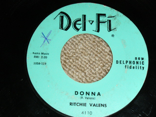画像: RITCHIE VALENS - LA BAMBA ( Ex+/Ex+ ) / 1958 US ORIGINAL Lime Green Label 7" Single