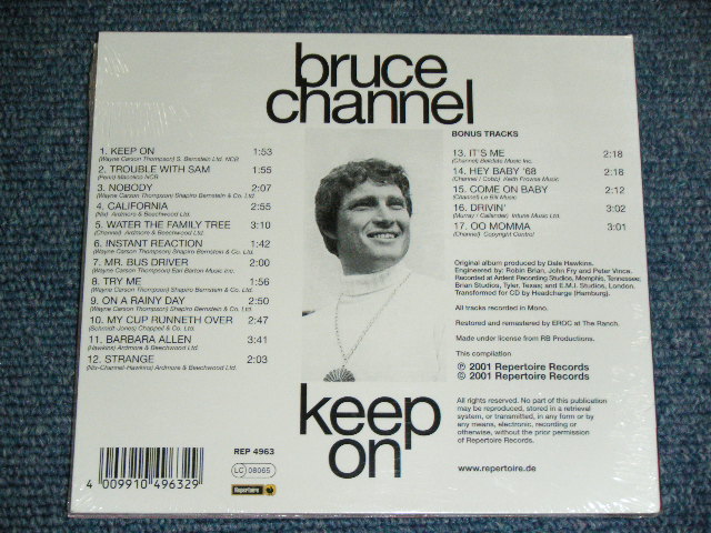 画像: BRUCE CHANNEL - KEEP ON / 2001 GERMAN  Brand New SEALED CD