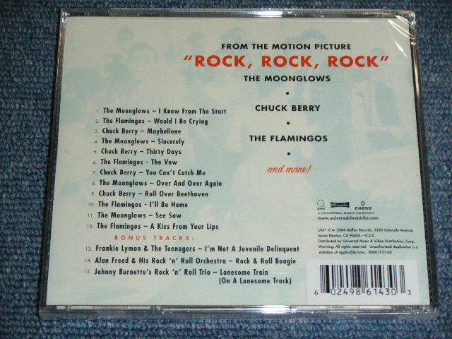 画像: V.A.OMNIBUS ost ( MOONGLOWS,CHUCK BERRY,FLAMINGOS,+ ) - ROCK ROCK ROCK / 2001 US AMERICA   Brand New SEALED CD