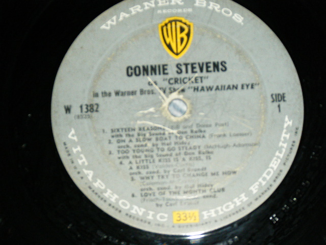 画像: CONNIE STEVENS - AS "CRICKET" IN THE WARNER BROTHERS SERIES "HAWAIIAN EYE"  (VG+++/VG+++ Looks:VG++ )/ 1960 US AMERICA ORIGINAL MONO Used LP  