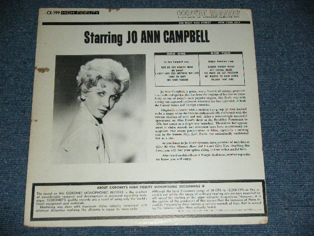 画像: JO ANN CAMPBELL - STARRING  / 196? US ORIGINAL MONO Used LP 