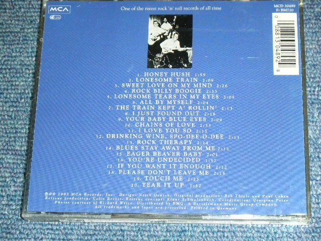 画像: JOHHNY BURNETTE and the ROCK 'N ROLL TRIO - JOHHNY BURNETTE and the ROCK 'N ROLL TRIO / 1993 FRANCE Used CD 