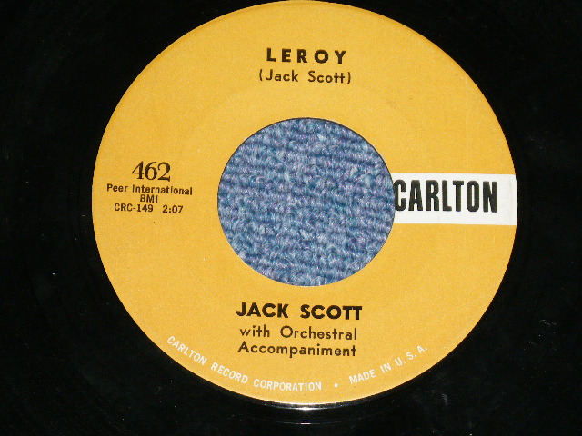 画像: JACK SCOTT - MY TRUE LOVE ( VG+++/VG+++ )  / 1958 US AMERICA ORIGINAL Used 7"Single