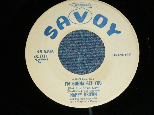 画像: NAPPY BROWN - PRETTY GIRL ( Ex++/Ex++ ) / 1957 US AMERICA  ORIGINAL PROMO Used 7" SINGLE 