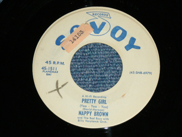 画像1: NAPPY BROWN - PRETTY GIRL ( Ex++/Ex++ ) / 1957 US AMERICA  ORIGINAL PROMO Used 7" SINGLE 