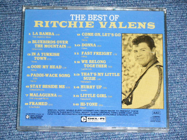 画像: RITCHIE VALENS - THE BEST OF (ORIGINAL RECORDINGS )  / 1994 US AMERICA Used CD