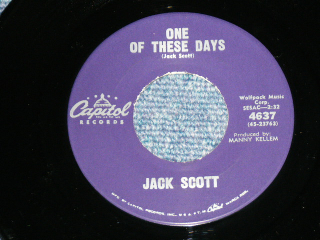 画像: JACK SCOTT - STEPS ONE & TWO ( Ex-/Ex+ )  / 1961 US AMERICA ORIGINAL Used 7"Single With PICTURE SLEEVE 