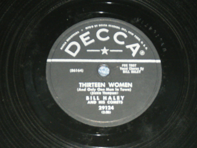 画像: BILL HALEY - ROCK AROUND THE CLOCK  / 1954 US AMERICA ORIGINAL Used 78rpm SP  