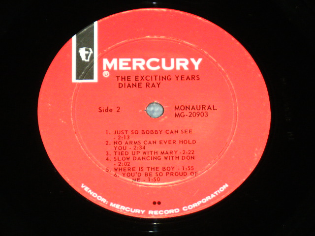 画像: DIANE RAY - THE EXCITING YEARS / 1964 US AMERICA ORIGINAL MONO Used  LP 