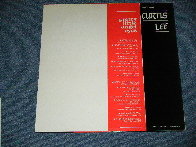 画像: CURTIS LEE - PRETTY LITTLE ANGEL EYES / 1986 EUROPE REPRO or REISSUE Used LP