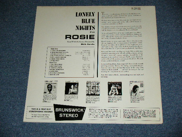 画像: ROSIE - LONELY BLUE NIGHTS with ROSIE / 1980's  EUROPE REPRO or  REISSUE Used LP