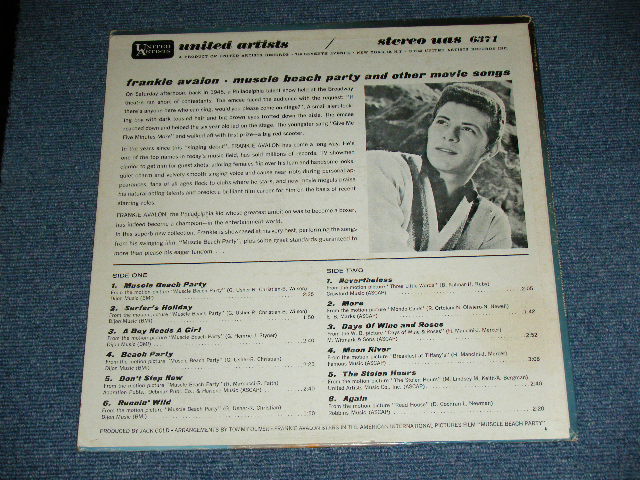 画像: FRANKIE AVALON - MUSCLE BEACH PARTY ( VG+++/Ex+ ) / 1964 US ORIGINAL STEREO Used  LP  