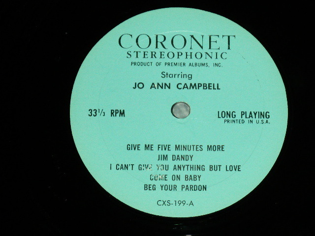 画像: JO ANN CAMPBELL - STARRING ( Ex++ / Ex+ ) / 196? US AMERICA ORIGINAL STEREO  Used LP  