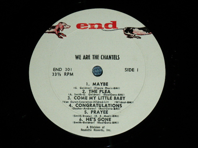 画像: THE CHANTELS -  WE ARE THE CHANTELS .( Ex+/Ex+++ )  / 1965 Release Version US AMERICA ORIGINAL "GRAY Label" MONO Used LP 