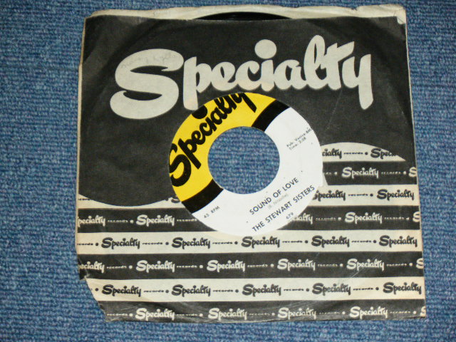 画像: THE STEWART SISTERS - LOVE WAS BORN : SOUND OF LOVE ( Ex++/Ex )  / 1959 US AMERICA ORIGINAL Used 7" Single  