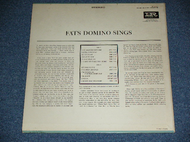 画像: FATS DOMINO - SINGS MILLION RECORD HITS (Ex+/Ex+ Looks:VG++) / 1964 Release Version US AMERICA ORIGINAL 1st Press on STEREO "BLACK with PINK  Label"  STEREO Used LP 