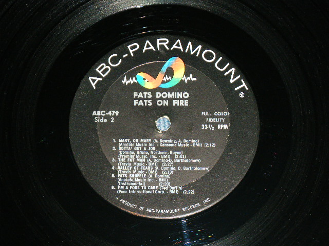 画像: FATS DOMINO - FATS ON FIRE  ( Ex+/Ex+++ )  / 1964 US AMERICA ORIGINAL  MONO Used  LP 
