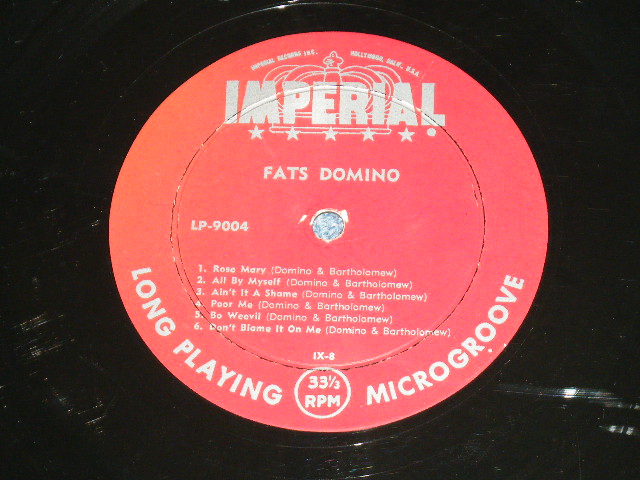 画像: FATS DOMINO - ROCK AND ROLLIN' WITH FATS DOMINO ( VG++/Ex+,B-1 :VG+  )  / 1956 US AMERICA ORIGINAL "1st Press MAROON Label"  MONO Used  LP 