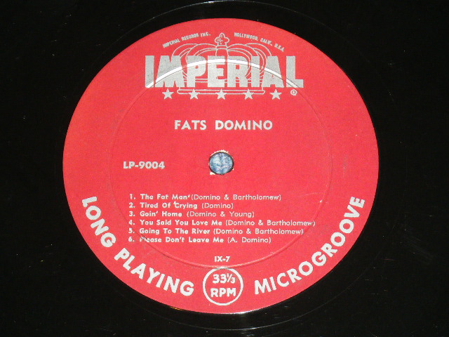 画像: FATS DOMINO - ROCK AND ROLLIN' WITH FATS DOMINO ( VG++/Ex+,B-1 :VG+  )  / 1956 US AMERICA ORIGINAL "1st Press MAROON Label"  MONO Used  LP 