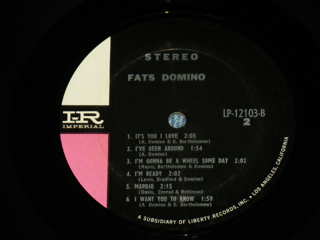 画像: FATS DOMINO - SINGS MILLION RECORD HITS ( Ex++/Ex++ )  / 1964 Release Version US AMERICA ORIGINAL 1st Press on STEREO "BLACK with PINK  Label"  STEREO Used LP 