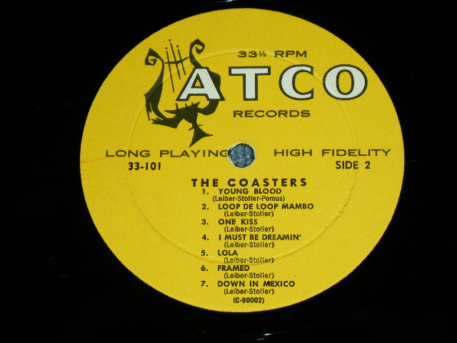 画像: THE COASTERS - THE COASTERS (DEBUT ALBUM : Ex++/Ex++ ) / 1958 US AMERICA  ORIGINAL "YELLOW LABEL with HARP" MONO Used LP  