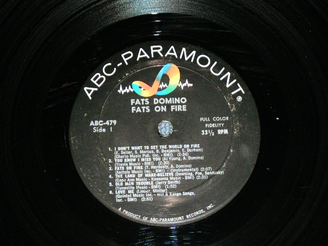 画像: FATS DOMINO - FATS ON FIRE  ( Ex+/Ex+++ )  / 1964 US AMERICA ORIGINAL  MONO Used  LP 