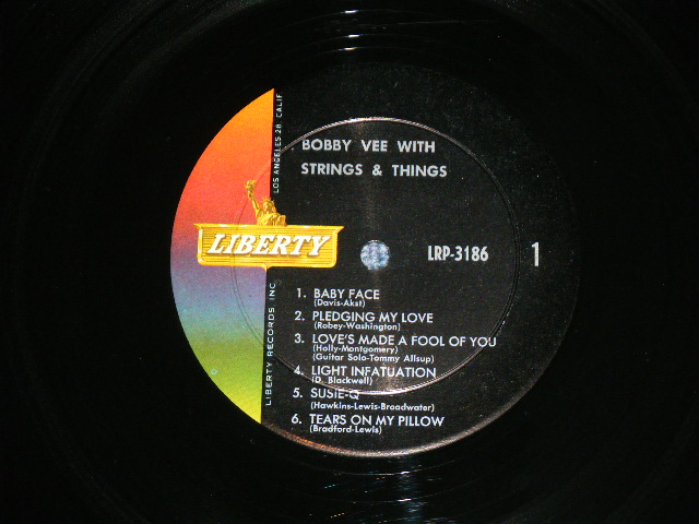 画像: BOBBY VEE - WITH STRINGS & THINGS ( With INSERTS : Ex++/Ex++ )   / 1961 US AMERICA ORIGINAL  MONO Used LP   
