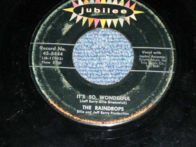 画像: THE RAINDROPS - WHAT A GUY ( 1st Debut Single :VG+++/VG+++) / 1963 US ORIGINAL 7" SINGLE 