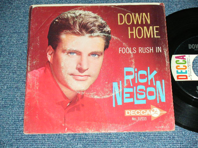 画像1: RICK ( RICKY NELSON ) - FOOLS RUSH IN ( Ex/Ex++ ) / 1963 US ORIGINAL Used 7"SINGLE With PICTURE SLEEVE 