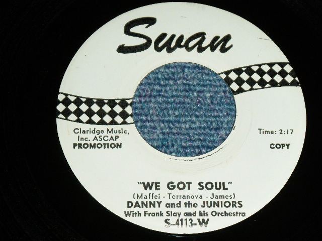 画像: DANNY and The JUNIORS -  FUNNY : WE GOT SOUL  ( Ex++/Ex++ )   / 1962 US AMERICA ORIGINAL White Label PROMO  Used 7" Single  