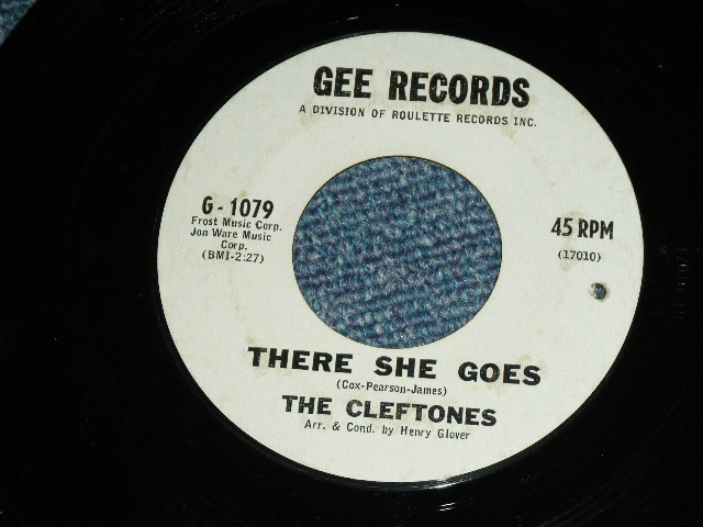 画像1: The CLEFTONES - THERE SHE GOES : LOVER COME BACK TO ME  ( Ex++/Ex++ )   / 1962 US AMERICA ORIGINAL White Label PROMO  Used 7" Single  
