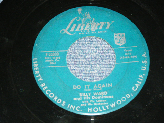 画像: BILLY WARD and The DOMINOES - DEEP PURPLE　： DO IT AGAIN  ( Ex+/Ex )   / 1957 US AMERICA ORIGINAL   Used 7"45rpm Single 