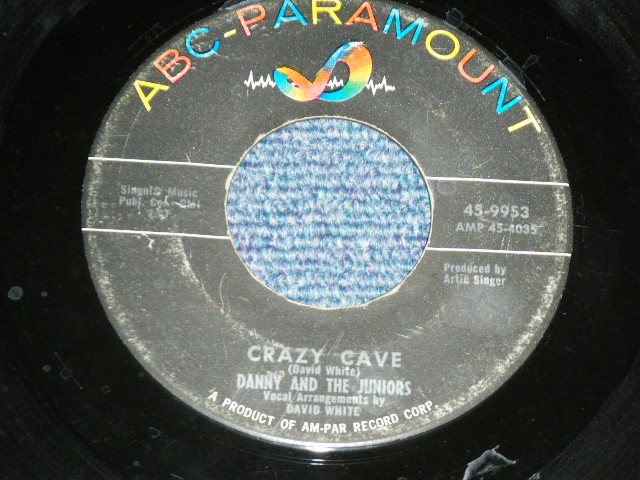 画像1: DANNY and The JUNIORS - CRAZY CAVE : A THIEF (Ex+/Ex+ )   / 1958 US ORIGINAL Used 7" Single  