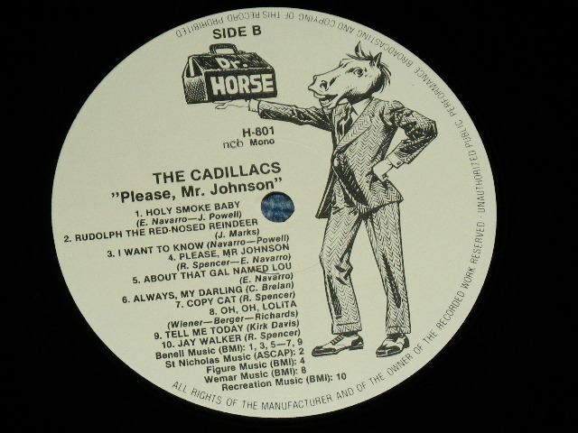 画像: THE CADILLACS - PLEASE MR. JOHNSON    / 1980's EUROPE 1st Press Label  Used LP
