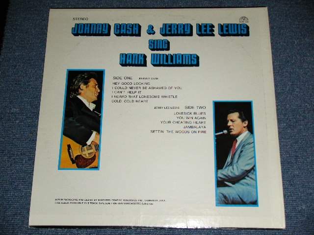 画像: JOHNNY CASH & JERRY LEE LEWIS  - SING HANK WILLIAMS  / 1970's  US AMERICA ORIGINAL Used LP