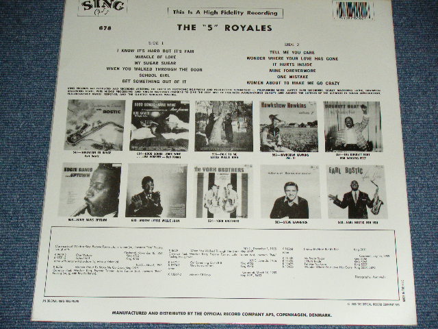 画像: THE 5 ROYALES FIVE  - THE FIVE ROYALES / 1988 DENMARK REISSUE Used LP