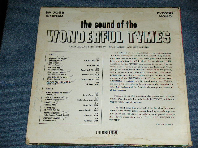画像: THE TYMES - THE SOUND OF The WONDERFUL TYMES (  Ex/Ex++,A-1:Ex+ )  / 1963 US AMERICA ORIGINAL MONO Used LP 