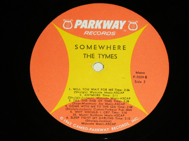 画像: THE TYMES -  SOMEWHERE (  With Bonus EP : Ex/++/Ex++ )  / 1964 US AMERICA ORIGINAL MONO Used LP 