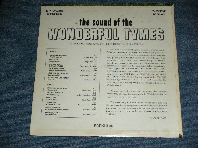 画像: THE TYMES - THE SOUND OF The WONDERFUL TYMES (  MINT-,Ex++/Ex++ Looks:MINT-) / 1963 US AMERICA ORIGINAL MONO Used LP 