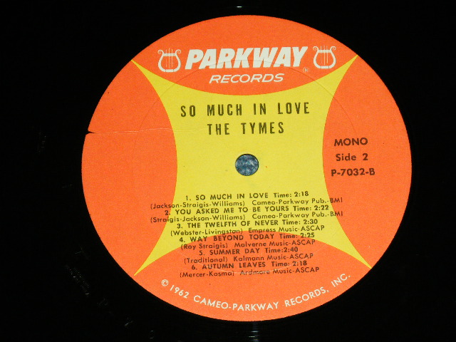 画像: THE TYMES - SO MUCH IN LOVE ( Standard Cover ; Ex++,Ex/Ex++ ) / 1963 US AMERICA ORIGINAL MONO Used LP 