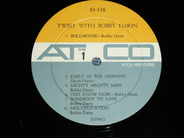 画像: BOBBY DARIN - TWIST WITH BOBBY DARIN ( Black Cover ; Ex+/Ex++ ) / 1962 US ORIGINAL 2nd Press Label MONO LP 