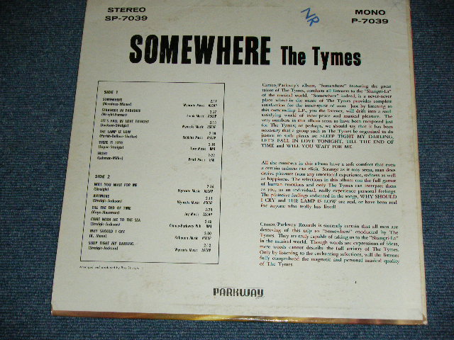 画像: THE TYMES -  SOMEWHERE (  With Bonus EP : Ex/++/Ex++ )  / 1964 US AMERICA ORIGINAL MONO Used LP 