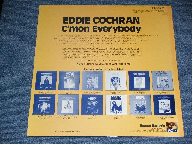 画像: EDDIE COCHRAN - C'MON EVERYBODY ( Ex+++/MINT- ) / 1970's UK ORIGINAL MONO Used LP 
