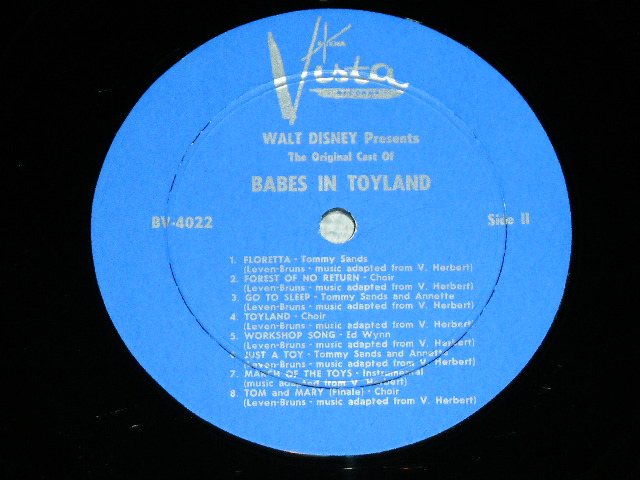 画像: Oｒｉｇｉｎａl Cast ANNETTE +TOMMY SANDS+RAY BOLGER+ED WYNN  - BABES IN TOYLNAD  ( Ex+ / Ex+++,Ex++ ) / 1961 US AMERICA ORIGINAL MONO Used LP  
